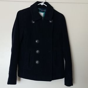 Women's peacoat blue wool size large  Aeropostale